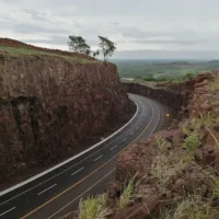 Birds Eye View of a Road in Paraguay