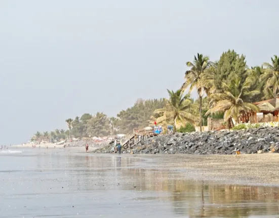 beach near houses