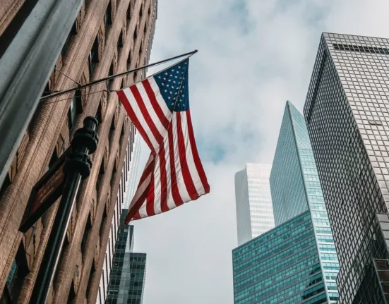 low angle photo of flag of U.S.A
