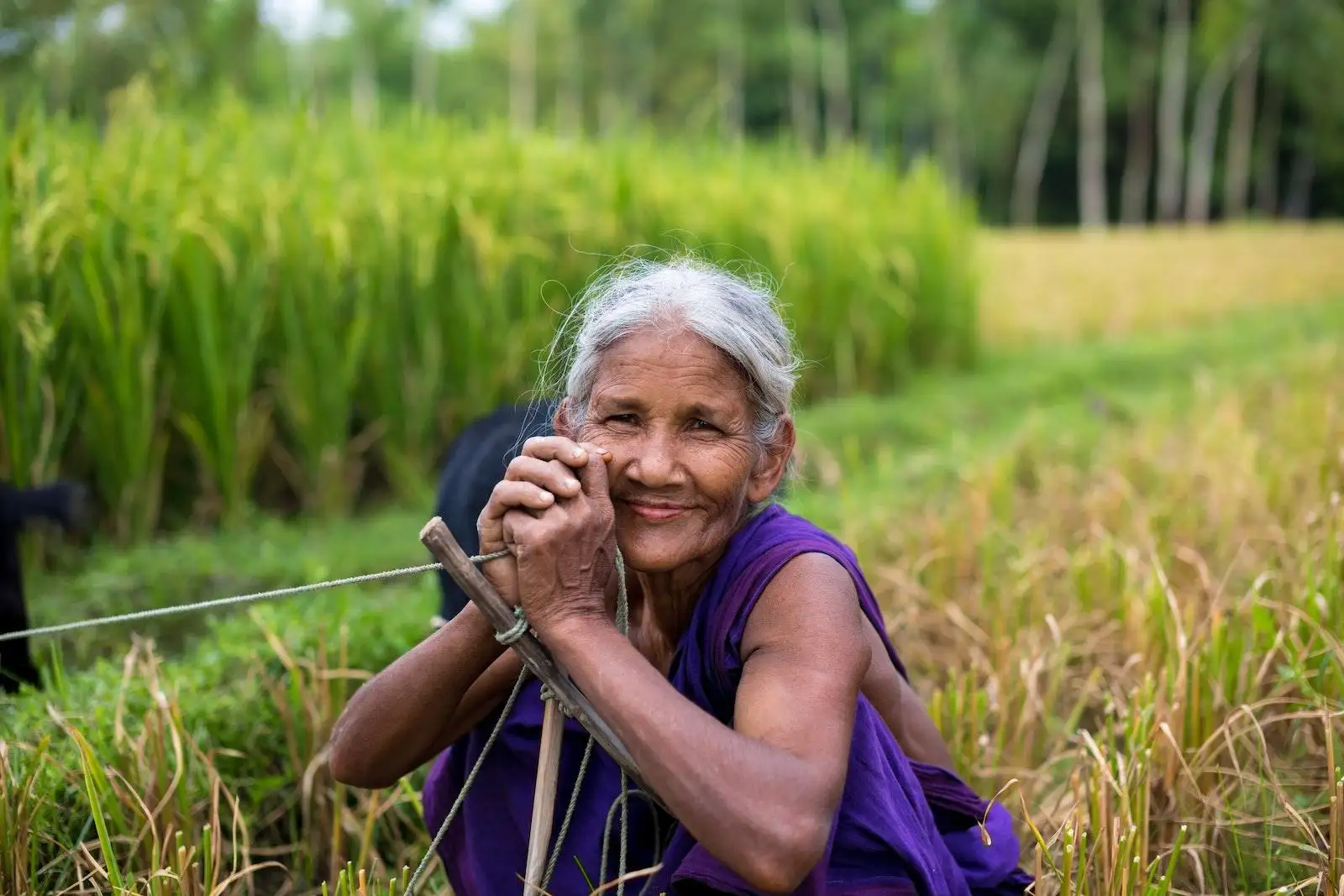Photo by Kelly Smiling Woman at the Field