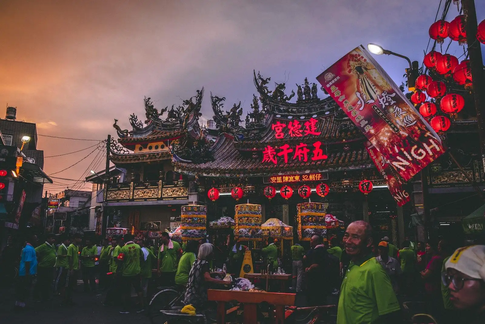 People In Front Of Temples