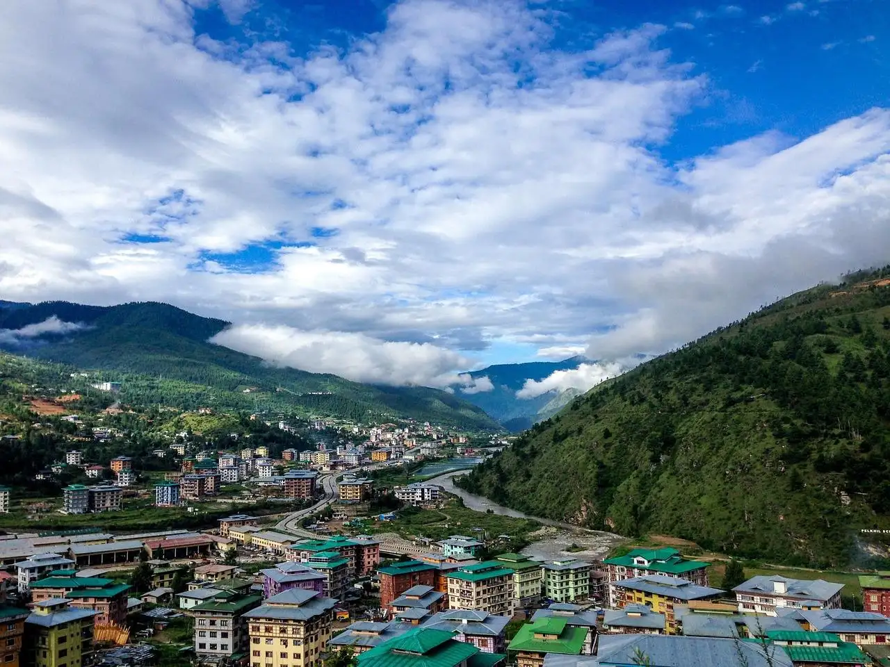 Photo by BoyKat bhutan, village, mountain