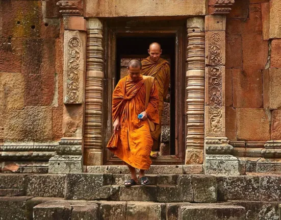 thailand, monks, temple