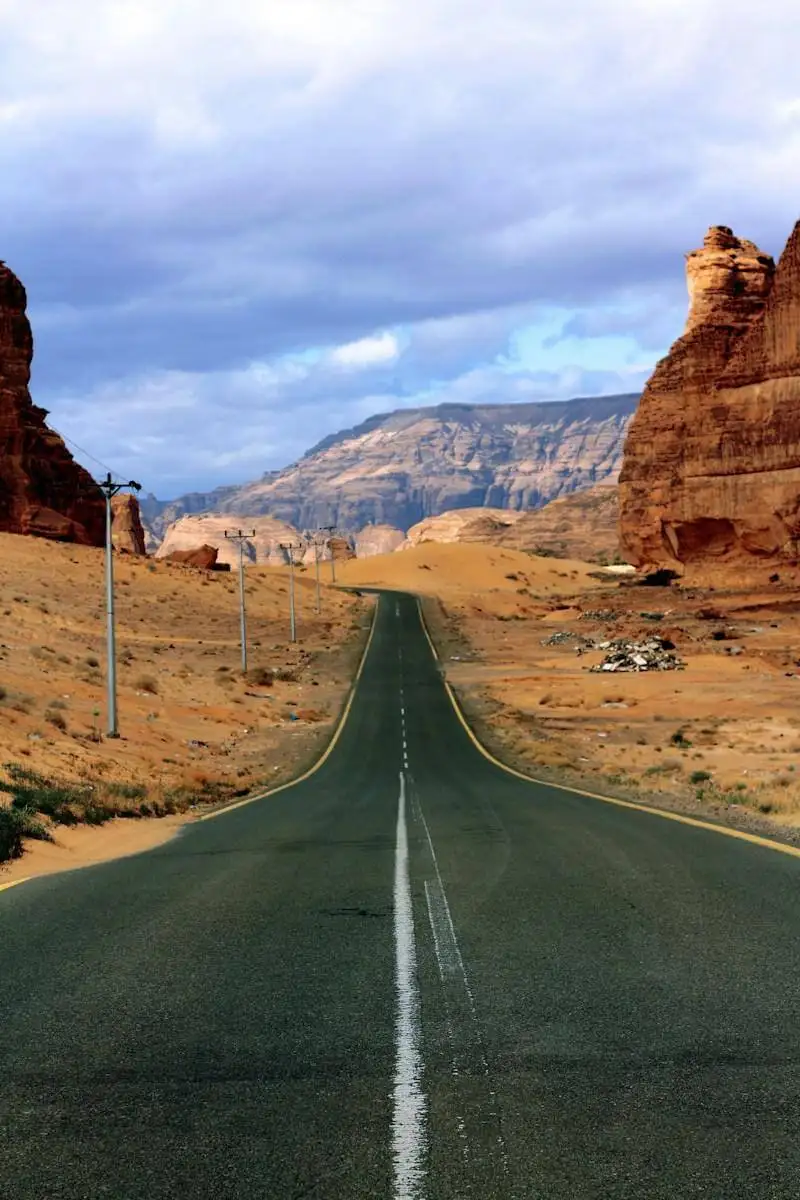 Photo by Abdulla Dhahri road at canyon during daytime
